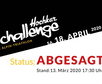 Hochkar Challenge ABGESAGT