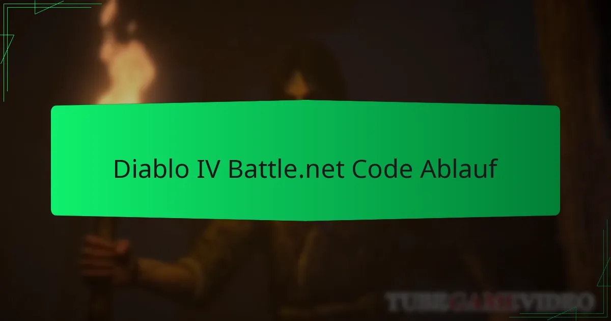 Diablo IV Battle.net Code Ablauf